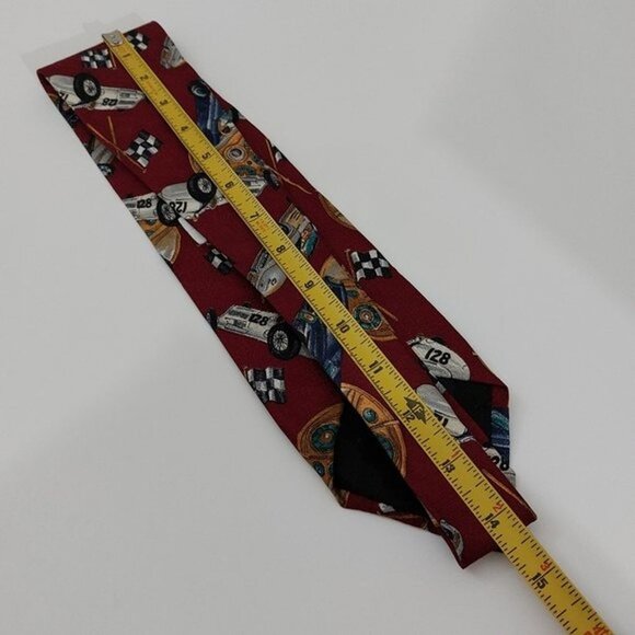 Ferrell Reed Rutledge's Nascar Racing Car Men's 100% Silk Novelty Necktie - Picture 8 of 8
